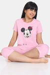 Rosaline Girls Disney Knit Cotton Capri Set - Pink Nectar — thumbnail 4